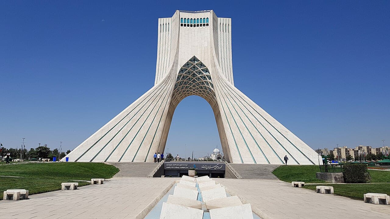 Azadi Tower in Tehran, Iran